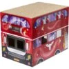 Frisco Magic Bus Cardboard Cat House, 2-Story -Meow Meals 266701 MAIN. AC SS1800 V1621535870