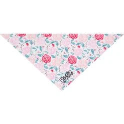 Frisco Watercolor Roses Personalized Dog & Cat Bandana -Meow Meals 267531 PT2. AC SS1800 V1632688395