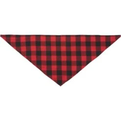 Red Buffalo Plaid Dog & Cat Bandana -Meow Meals 267899 PT4. AC SS1800 V1637674624