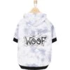 Frisco Woof Tiedye Print Dog & Cat Hoodie -Meow Meals 267986 MAIN. AC SS1800 V1637648583