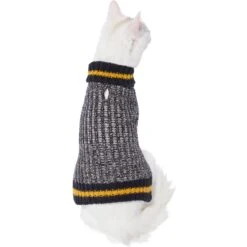 Frisco Heathered Knit Dog & Cat Sweater With 60% Recycled Content -Meow Meals 268159 PT2. AC SS1800 V1628778154