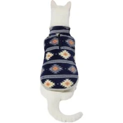 Frisco Lightweight Southwest Dog & Cat Polar Fleece Vest -Meow Meals 268167 PT2. AC SS1800 V1628797698