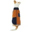 Frisco Lightweight Colorblock Dog & Cat Zippered Sherpa Fleece Vest, Blue/Brown -Meow Meals 268191 MAIN. AC SS1800 V1628794287