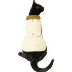 Frisco Mediumweight Cotton Duck Canvas Dog & Cat Jacket, Tan -Meow Meals 268223 PT2. AC SS1800 V1628797707