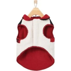 Frisco Mediumweight Red Plaid Insulated Dog & Cat Sherpa Coat -Meow Meals 268320 PT5. AC SS1800 V1628779328