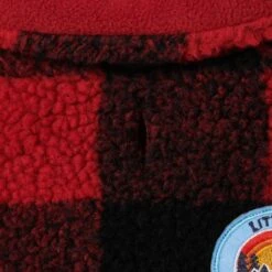 Frisco Mediumweight Red Plaid Insulated Dog & Cat Sherpa Coat -Meow Meals 268320 PT6. AC SS1800 V1628779412