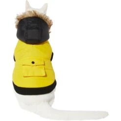 Frisco Heavyweight Anchorage Insulated Dog & Cat Parka, Yellow/Black -Meow Meals 268397 PT2. AC SS1800 V1628792856