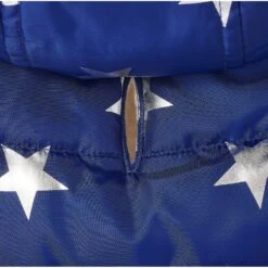 Frisco Mediumweight Metallic Star Print Insulated Dog & Cat Parka, Navy -Meow Meals 268413 PT6. AC SS1800 V1628791601