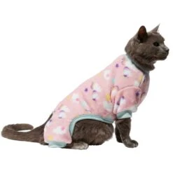 Frisco Dog & Cat Cozy Plush Fleece PJs, Unicorns -Meow Meals 268469 PT3. AC SS1800 V1637720561