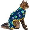 Frisco Dog & Cat Cozy Plush Fleece PJs, Outer Space -Meow Meals 268477 MAIN. AC SS1800 V1637680055