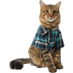 Frisco Multi-Plaid Dog & Cat Flannel Shirt 14 Frisco Multi-Plaid Dog & Cat Flannel Shirt -Meow Meals 268588 PT3. AC SS1800 V1637675820