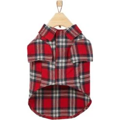 Frisco Red Plaid Dog & Cat Shirt -Meow Meals 268604 PT4. AC SS1800 V1637719955