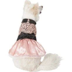 Frisco Pink Cheetah Dog & Cat Dress -Meow Meals 268661 PT2. AC SS1800 V1637707069