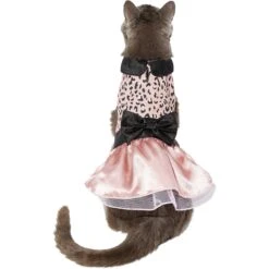 Frisco Pink Cheetah Dog & Cat Dress -Meow Meals 268661 PT3. AC SS1800 V1637684505
