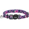 Frisco Midnight Floral Cat Collar -Meow Meals 269490 MAIN. AC SS1800 V1616074621