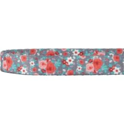 Frisco Rose Polyester Personalized Breakaway Cat Collar With Bell -Meow Meals 271600 PT3. AC SS1800 V1618936936