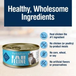Blue Buffalo True Solutions Fab Feline Indoor Formula Chicken Wet Cat Food, 3-oz Can, Case Of 24 14 Blue Buffalo True Solutions Fab Feline Indoor Formula Chicken Wet Cat Food, 3-oz Can, Case Of 24 -Meow Meals 272835 PT5. AC SS1800 V1628183788