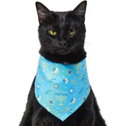 Frisco Festive Hanukkah Dog & Cat Bandana -Meow Meals 276282 PT2. AC SS1800 V1637667990