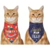 Frisco Santa's Favorite & Cheers To The New Year Dog & Cat Reversible Bandana 2 Frisco Santa's Favorite & Cheers To The New Year Dog & Cat Reversible Bandana -Meow Meals 276285 MAIN. AC SS1800 V1637716060