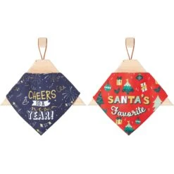 Frisco Santa's Favorite & Cheers To The New Year Dog & Cat Reversible Bandana 14 Frisco Santa's Favorite & Cheers To The New Year Dog & Cat Reversible Bandana -Meow Meals 276285 PT3. AC SS1800 V1637655160