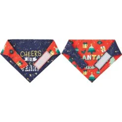 Frisco Santa's Favorite & Cheers To The New Year Dog & Cat Reversible Bandana 16 Frisco Santa's Favorite & Cheers To The New Year Dog & Cat Reversible Bandana -Meow Meals 276285 PT5. AC SS1800 V1637709159