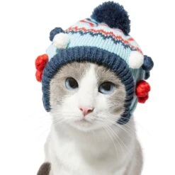 Frisco Pom Pom Dog & Cat Knitted Hat 10 Frisco Pom Pom Dog & Cat Knitted Hat -Meow Meals 276307 PT3. AC SS1800 V1631303197