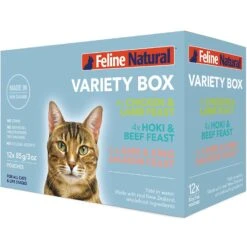 Feline Natural Variety Pack Grain-Free Wet Cat Food, 3-oz Pouch, Case Of 12