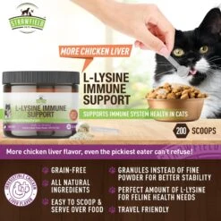 Strawfield Pets Super Chews With Probiotics, Lysine, Salmon Oil & Catnip Soft Chews Cat Supplement, 120 Count -Meow Meals 277716 PT2. AC SS1800 V1679928895