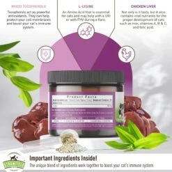 Strawfield Pets Super Chews With Probiotics, Lysine, Salmon Oil & Catnip Soft Chews Cat Supplement, 120 Count -Meow Meals 277716 PT4. AC SS1800 V1679928949