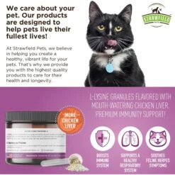 Strawfield Pets Super Chews With Probiotics, Lysine, Salmon Oil & Catnip Soft Chews Cat Supplement, 120 Count -Meow Meals 277716 PT5. AC SS1800 V1679928890