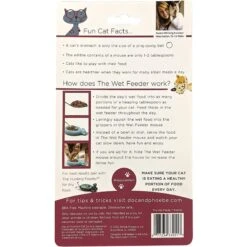 Doc & Phoebe's Cat Co. The Wet Feeder Cat Slow Feeder, Blue -Meow Meals 279343 PT2. AC SS1800 V1617382050