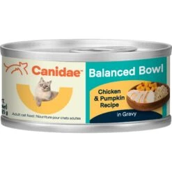 CANIDAE Balanced Bowl Chicken & Pumpkin Recipe In Gravy Wet Cat Food, 3-oz Can, Case Of 24