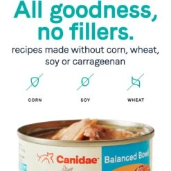 CANIDAE Balanced Bowl Tuna & Carrots Recipe In Gravy Wet Cat Food, 3-oz Can, Case Of 24 -Meow Meals 279827 PT4. AC SS1800 V1615424250