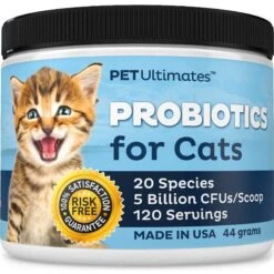 Pet Ultimates Probiotics Cat Supplement, 1.55-oz Jar