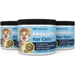 Pet Ultimates Probiotics Cat Supplement, 1.55-oz Jar -Meow Meals 280761 PT5. AC SS1800 V1616164296