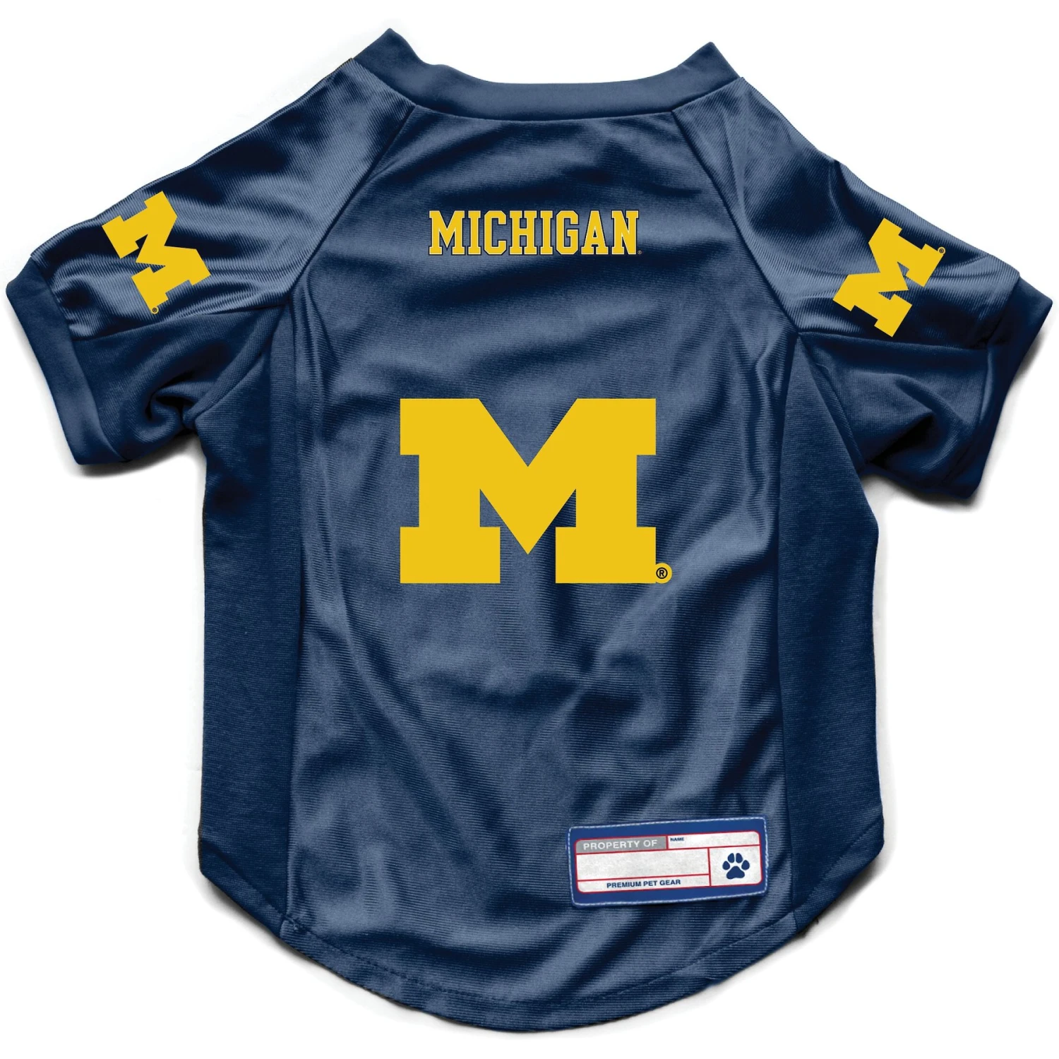 Littlearth NCAA Stretch Dog & Cat Jersey, Michigan Wolverines 3 Littlearth NCAA Stretch Dog & Cat Jersey, Michigan Wolverines