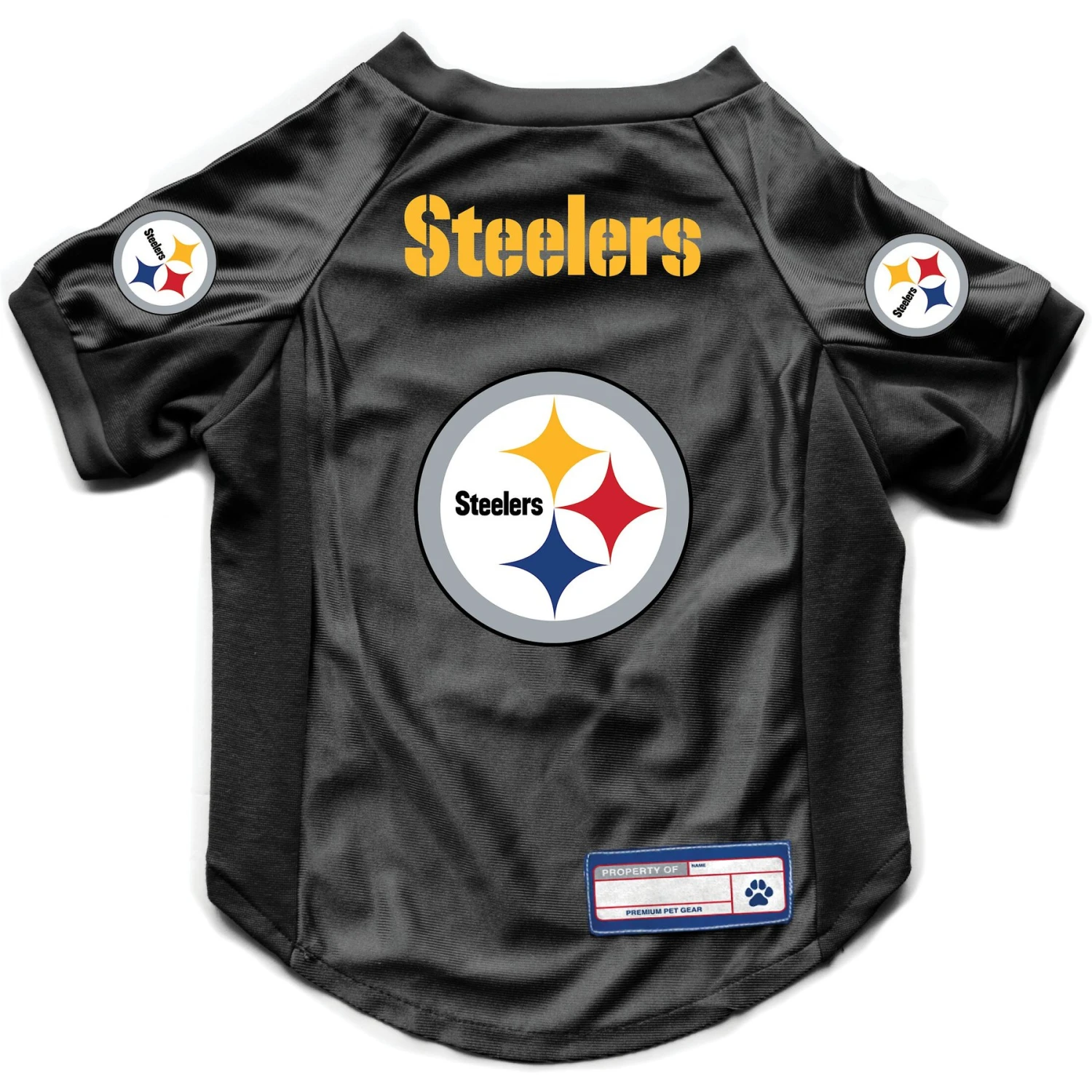 Littlearth NFL Stretch Dog & Cat Jersey, Pittsburgh Steelers 3 Littlearth NFL Stretch Dog & Cat Jersey, Pittsburgh Steelers