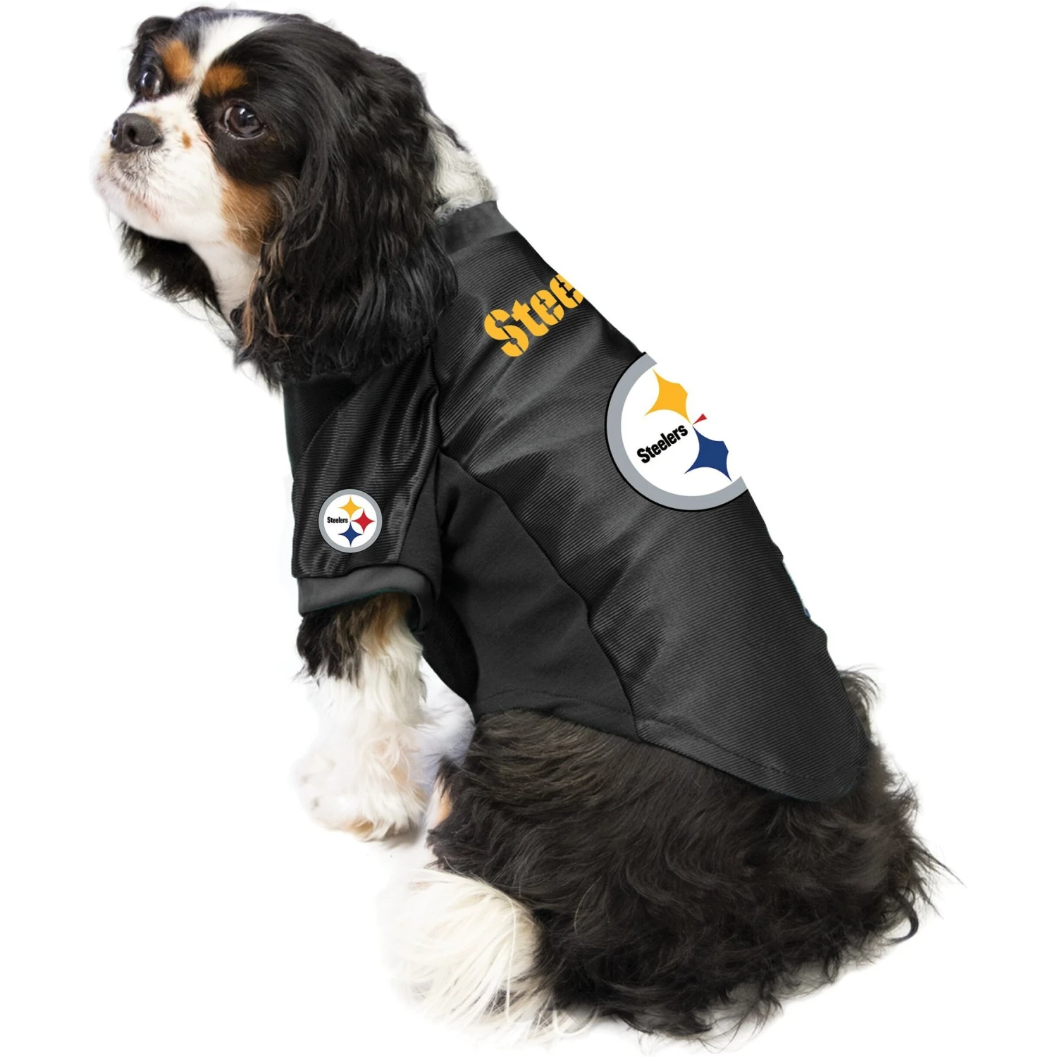 Littlearth NFL Stretch Dog & Cat Jersey, Pittsburgh Steelers 5 Littlearth NFL Stretch Dog & Cat Jersey, Pittsburgh Steelers - Image 3