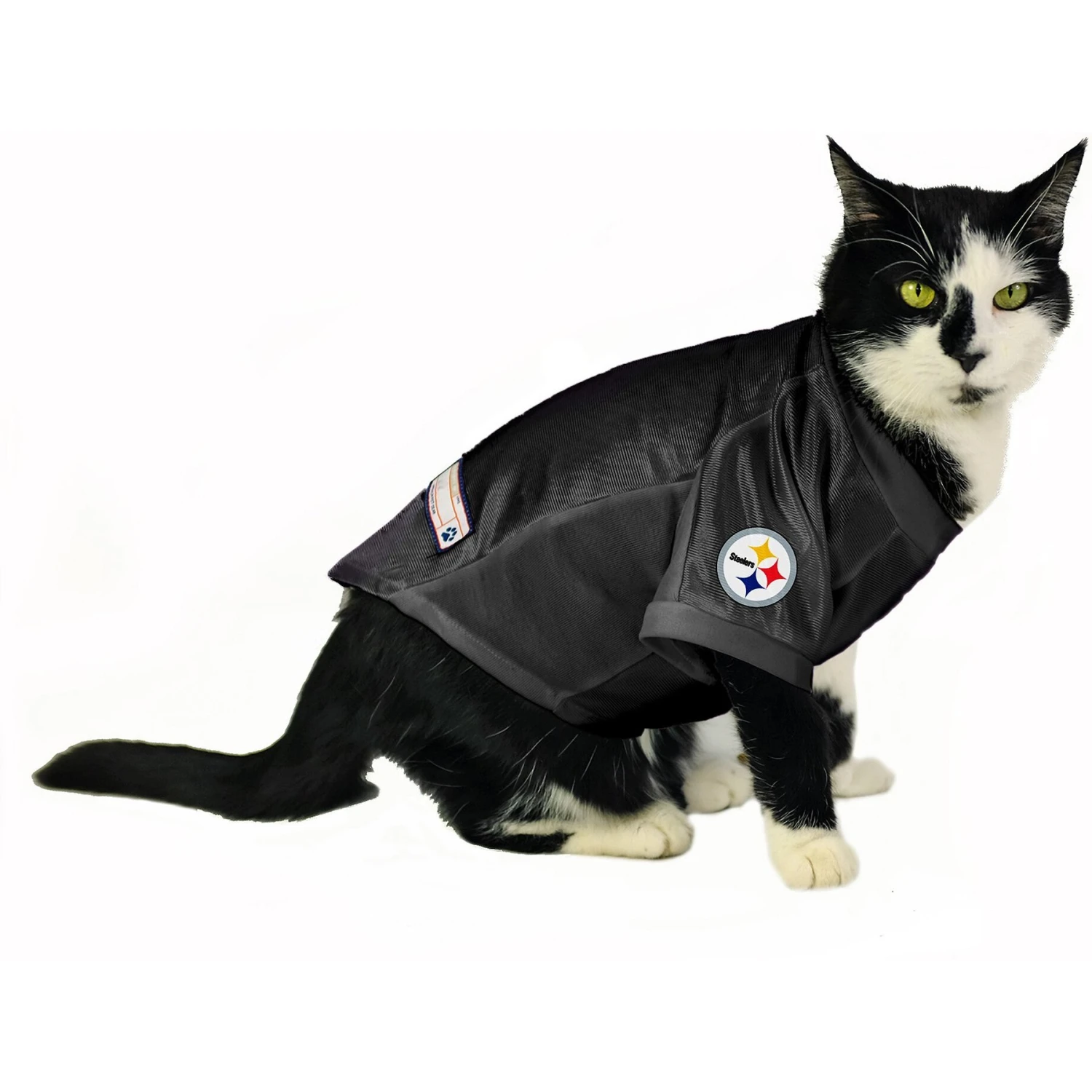 Littlearth NFL Stretch Dog & Cat Jersey, Pittsburgh Steelers 7 Littlearth NFL Stretch Dog & Cat Jersey, Pittsburgh Steelers - Image 5