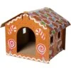Frisco Holiday Gingerbread House Cardboard Cat House Cat Toy -Meow Meals 287289 MAIN. AC SS1800 V1694812849
