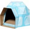 Frisco Igloo Cardboard Cat House -Meow Meals 287293 MAIN. AC SS1800 V1661874420