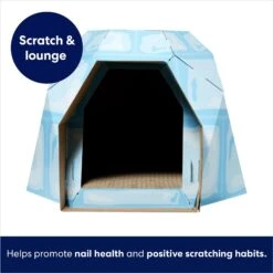 Frisco Igloo Cardboard Cat House -Meow Meals 287293 PT2. AC SS1800 V1692020105