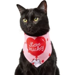 Disney Mickey Mouse "Love Mickey" Dog & Cat Bandana -Meow Meals 290119 PT2. AC SS1800 V1637360690
