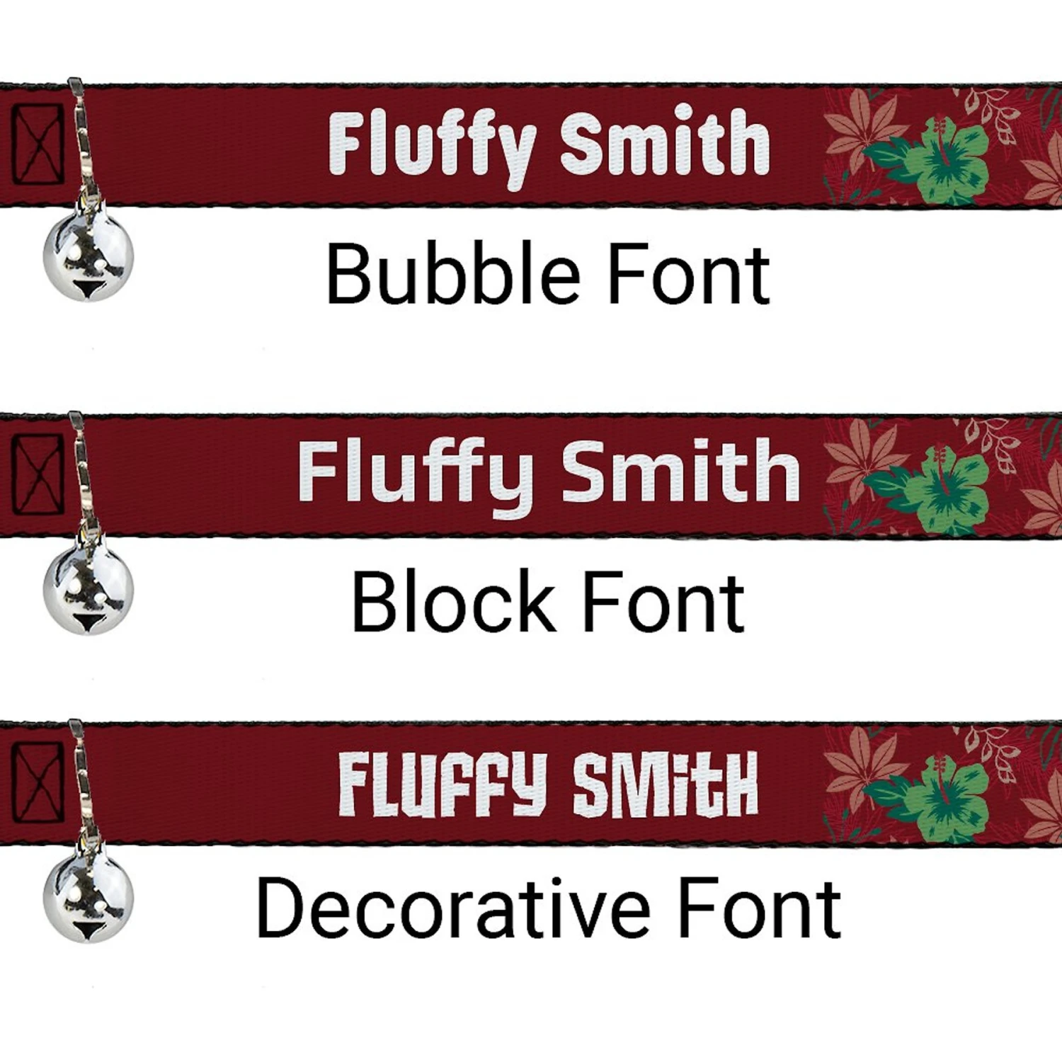 Buckle-Down Disney Lilo & Stitch Expressions Tropical Flora Personalized Breakaway Cat Collar With Bell 4 Buckle-Down Disney Lilo & Stitch Expressions Tropical Flora Personalized Breakaway Cat Collar With Bell - Image 2