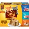 Meow Mix Tasty Layers Variety Pack Swirled Paté Cat Food, 2.75-oz Can, Case Of 12 -Meow Meals 292092 MAIN. AC SS1800 V1670940342