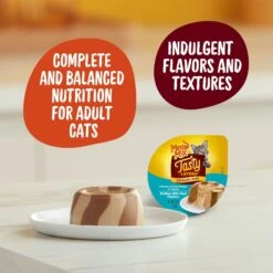 Meow Mix Tasty Layers Chicken & Tuna Recipe Stuffed With Real Chicken Swirled Paté Cat Food, 2.75-oz Can, Case Of 12 -Meow Meals 292094 PT4. AC SS1800 V1670620292
