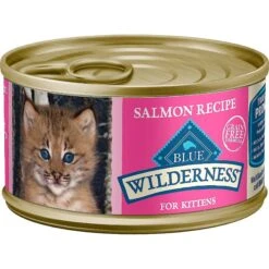 Blue Buffalo Wilderness Kitten Salmon Grain-Free Canned Cat Food & Blue Buffalo Wilderness High Protein Natural Grain-Free Chicken Kitten Dry Cat Food -Meow Meals 292762 PT1. AC SS1800 V1620002543