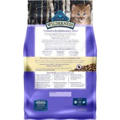 Blue Buffalo Wilderness Kitten Salmon Grain-Free Canned Cat Food & Blue Buffalo Wilderness High Protein Natural Grain-Free Chicken Kitten Dry Cat Food -Meow Meals 292762 PT4. AC SS1800 V1619981836