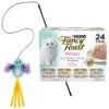 Fancy Feast Tender Feast Variety Pack Canned Kitten Food & Frisco Bird With Feathers Teaser Wand Cat Toy With Catnip -Meow Meals 292976 MAIN. AC SS1800 V1620007629