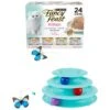 Fancy Feast Tender Feast Variety Pack Canned Kitten Food & Frisco Butterfly Cat Tracks Cat Toy -Meow Meals 292978 MAIN. AC SS1800 V1619986027